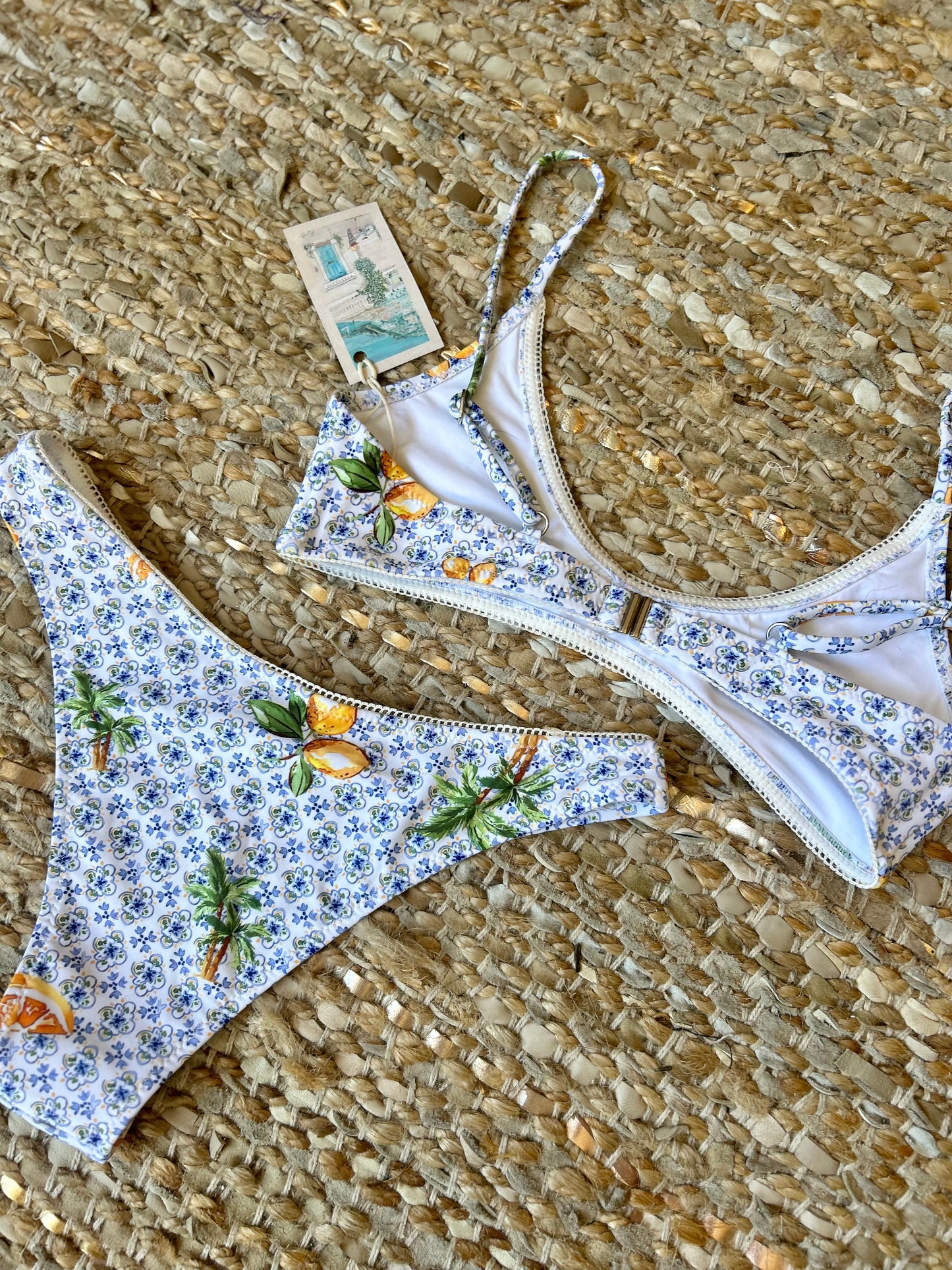 CAPRI LEMON ULTRA SOFT DOUBLE LINED BIKINI BOTTOMS
