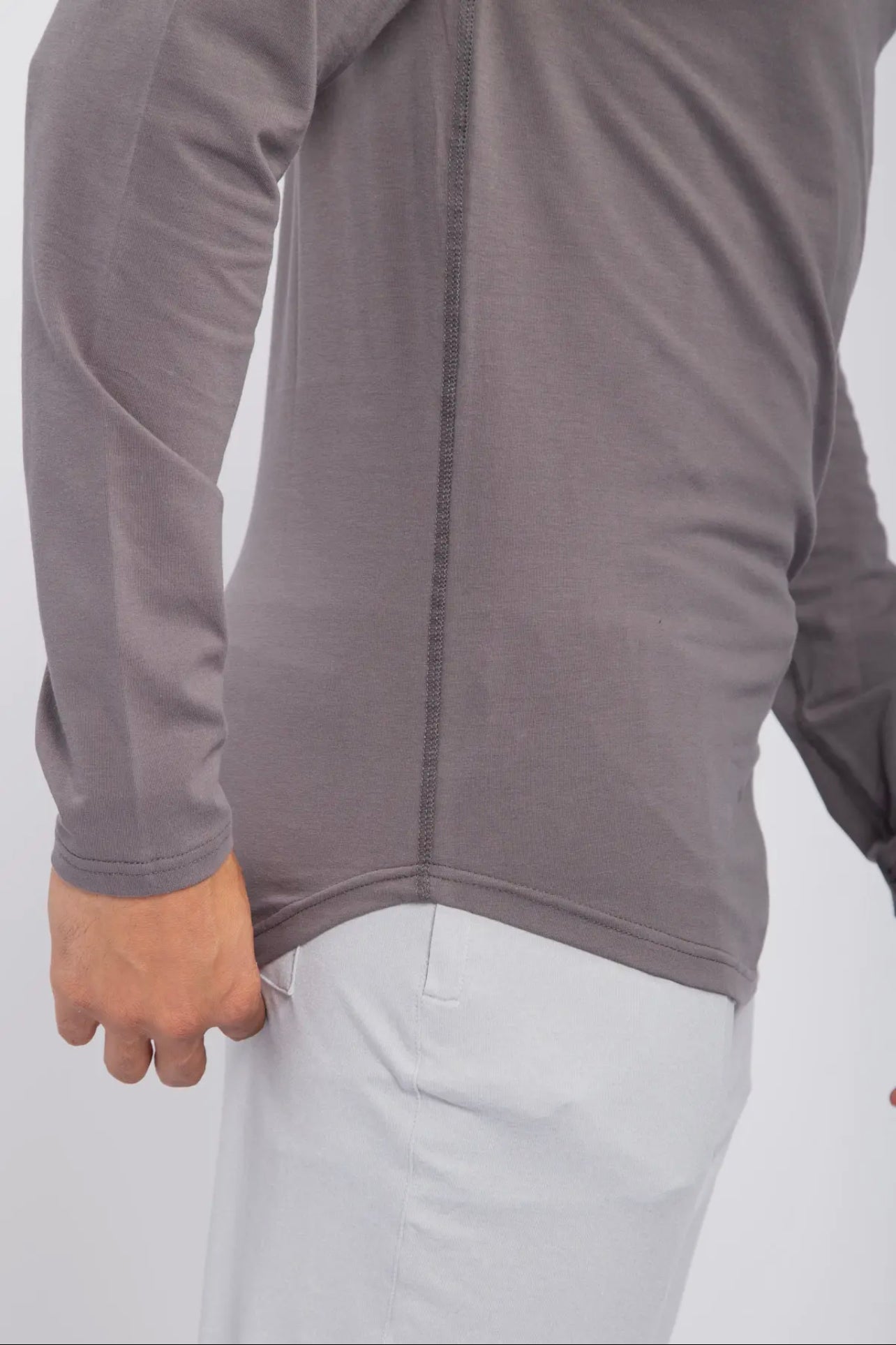 MEN’S PREMIUM CLASSIC CURVED HEM LONG SLEEVE