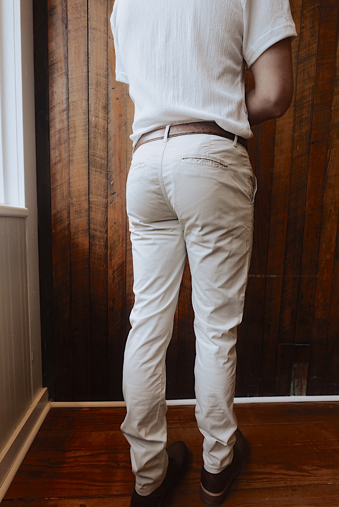 BONE BREATHABLE COTTON SLIM FIT CHINO PANTS