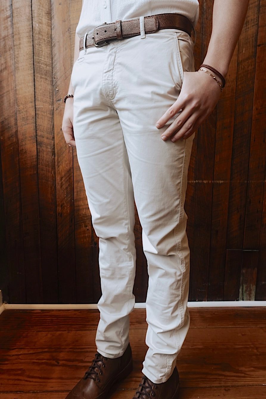 BONE BREATHABLE COTTON SLIM FIT CHINO PANTS