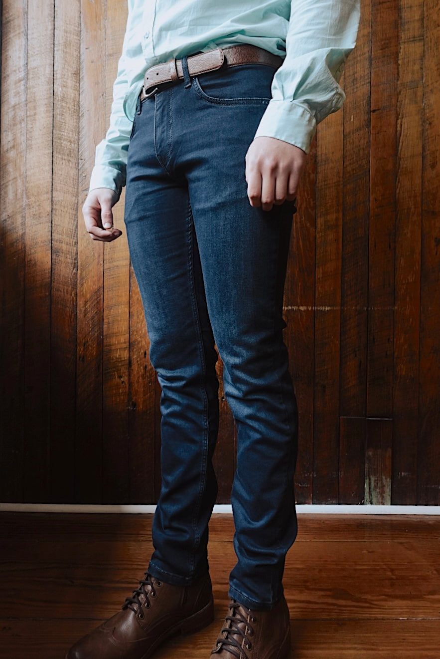 DARK NAVY WASH ULTRA SOFT DENIM SLIM FIT JEANS