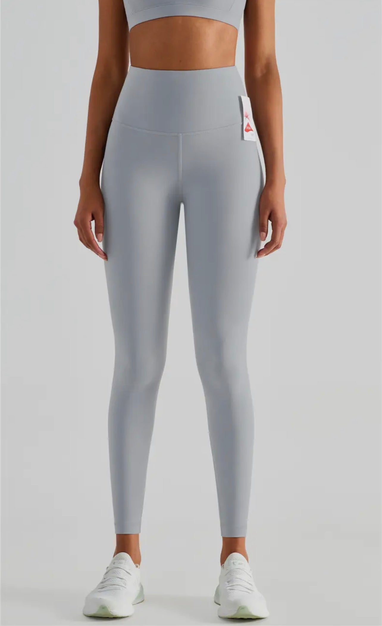LYCRA®️BUTTER CLOUD GRAY HIGH WAISTED LEGGINGS