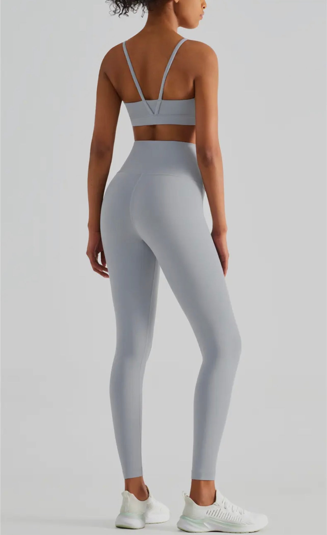 LYCRA®️BUTTER CLOUD GRAY HIGH WAISTED LEGGINGS