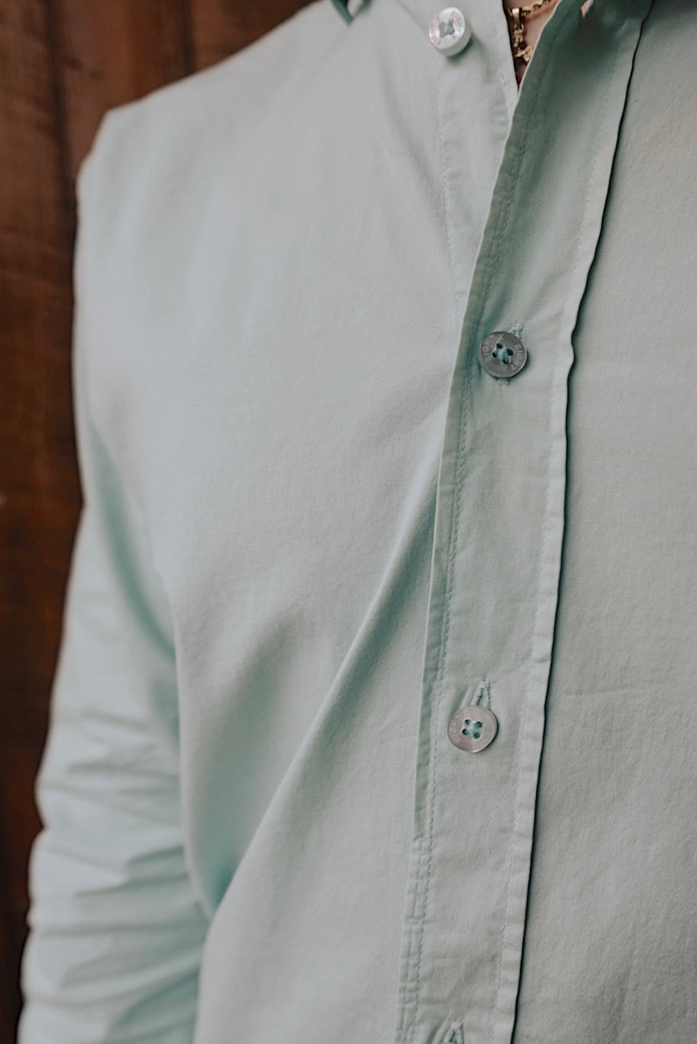 MINT GREEN SOFT COTTON CLASSIC SLIM FIT BUTTON DOWN