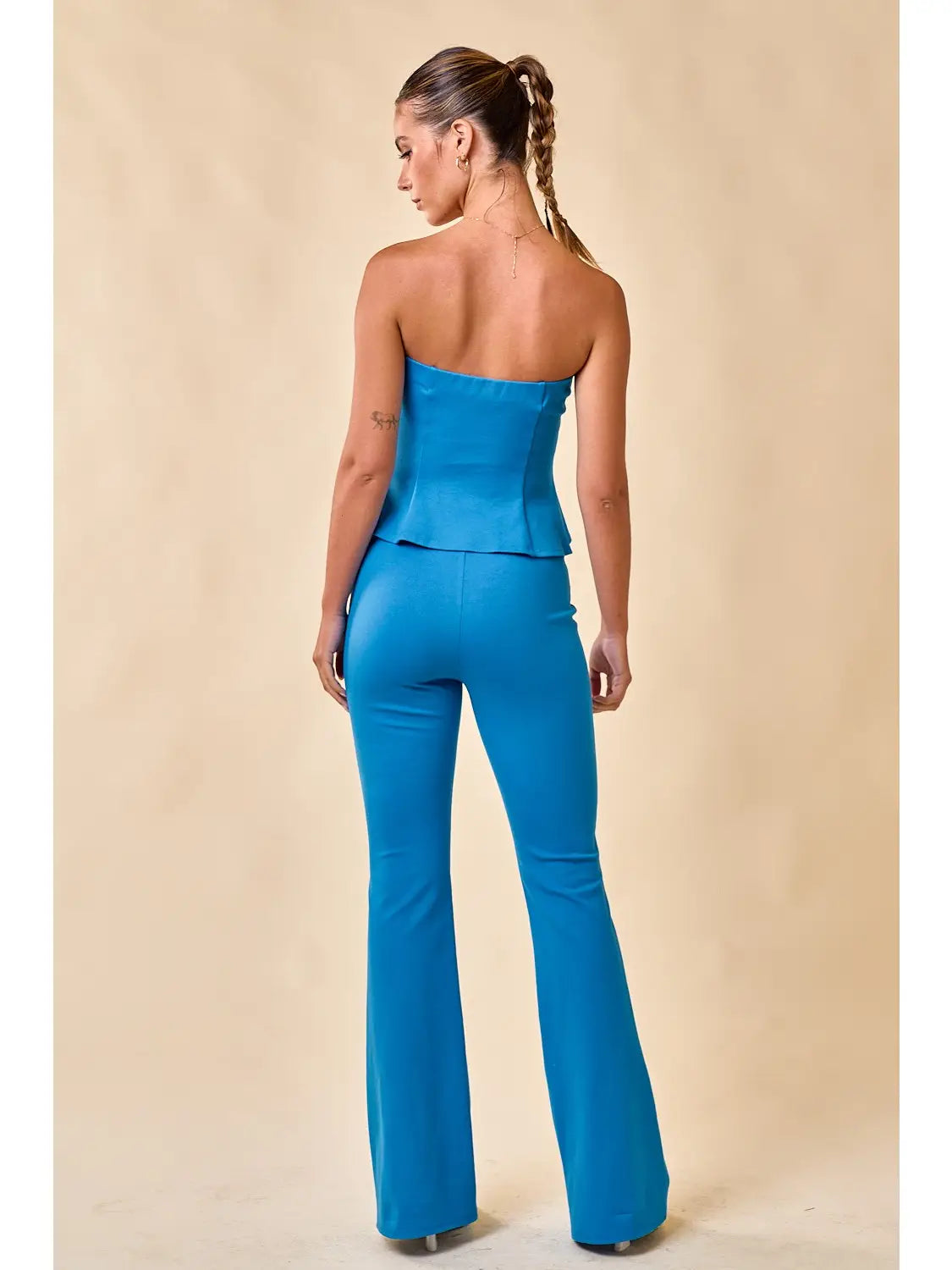 HARPER FRENCH BLUE FLARE PANTS