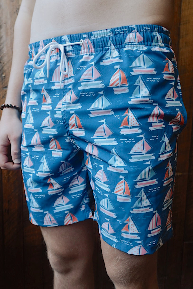 OYSTER BAY SAILBOAT SWIM TRUNKS