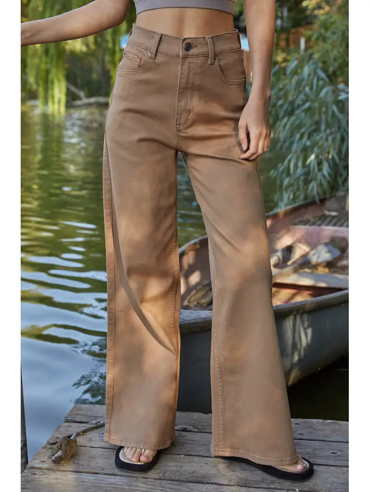 DESERT DREAM BELL BOTTOM WIDE LEG JEANS