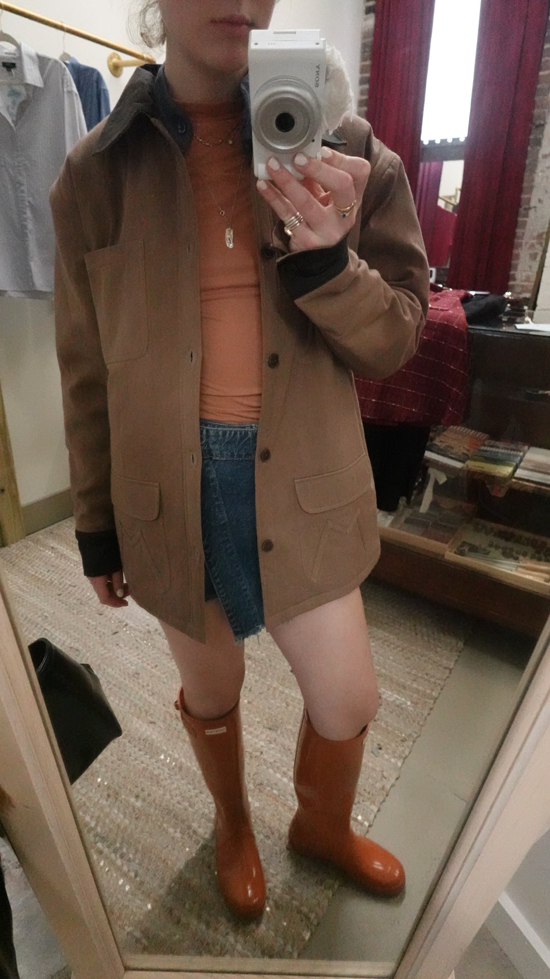 FARM JACKET: BRIDLE BROWN & DARK BROWN PLAID
