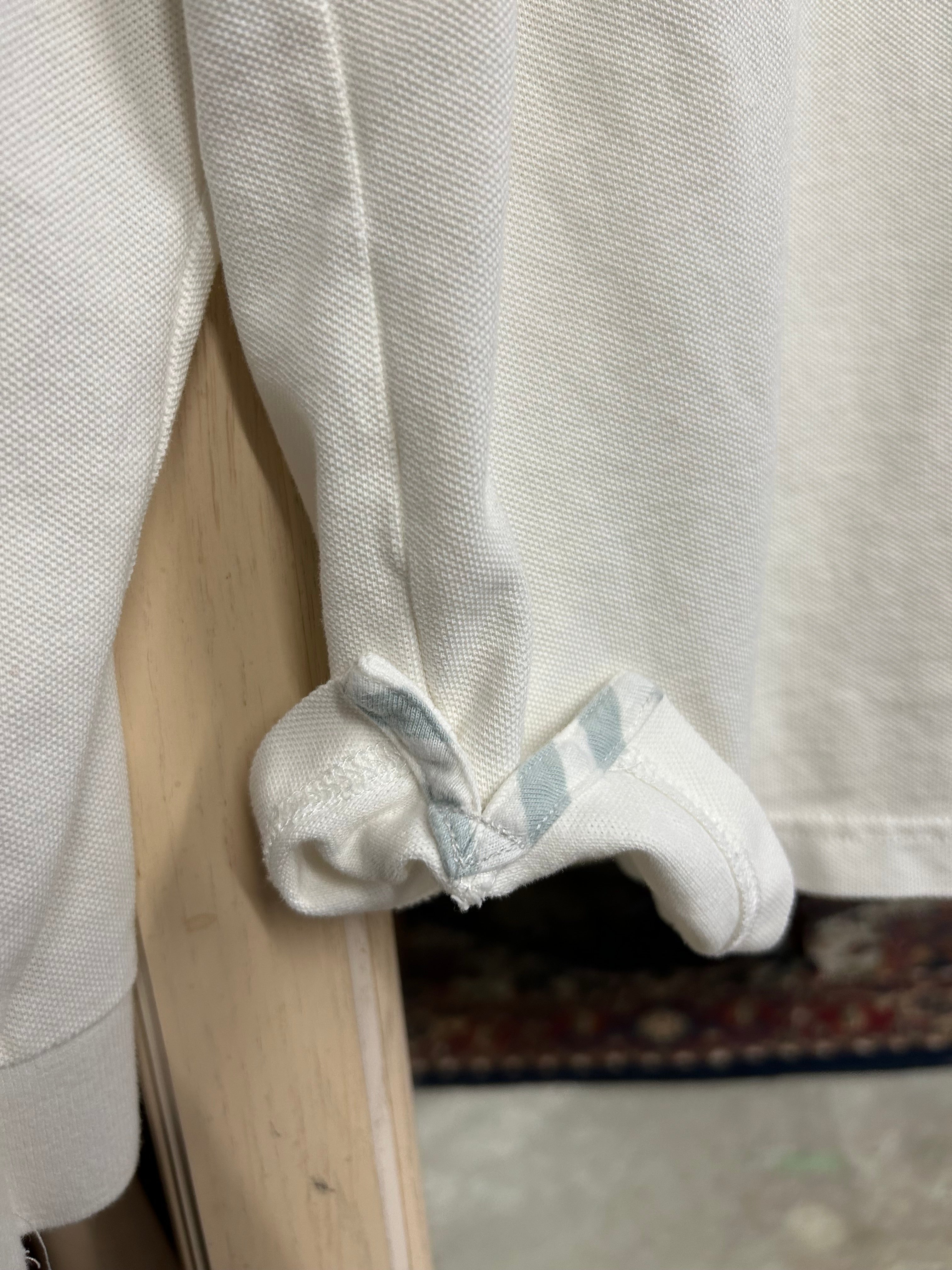 J CREW: POLO LONG SLEEVE WHITE BUTTON DOWN