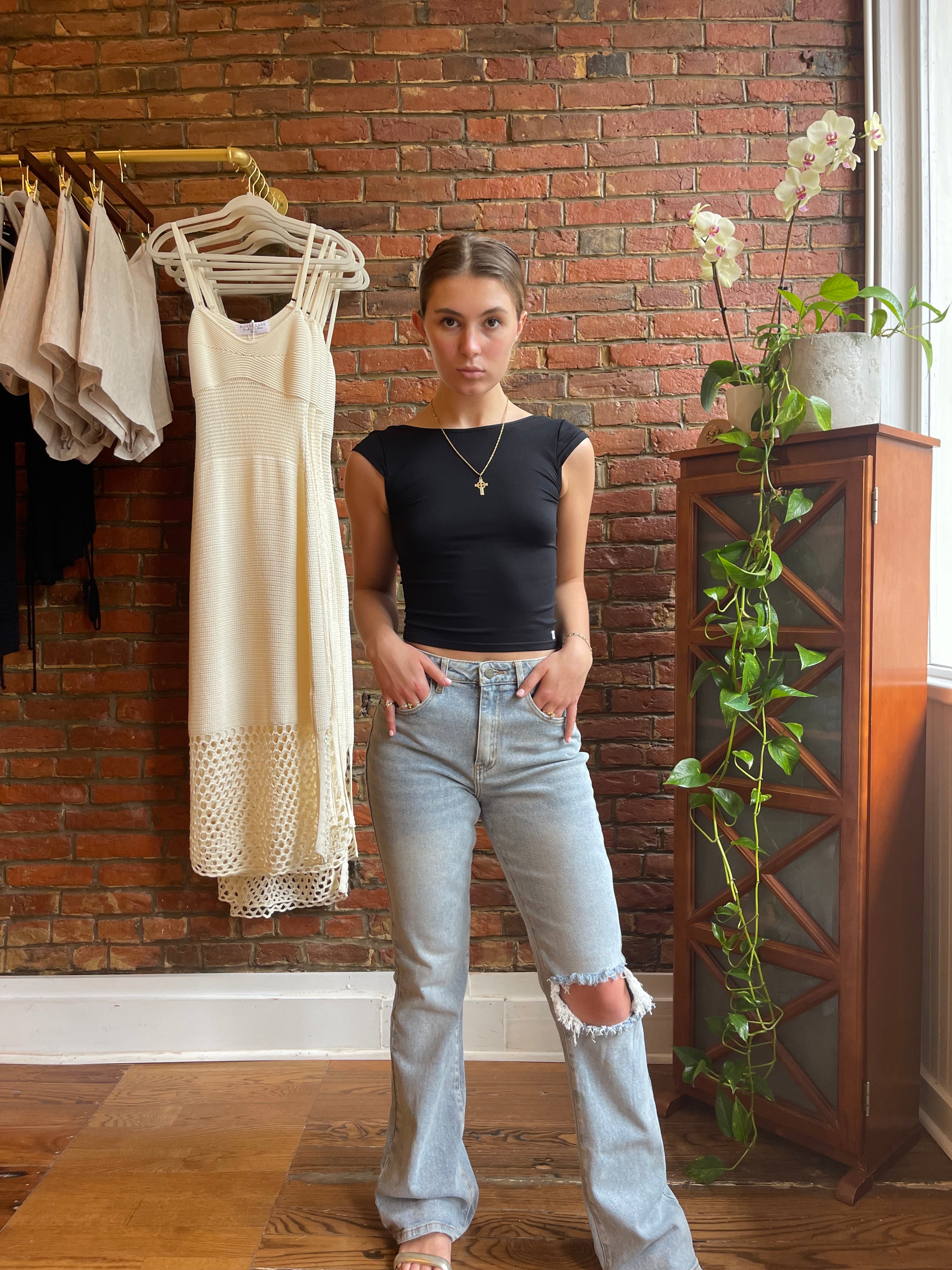 FELICITY FLARE LIGHT WASH JEANS