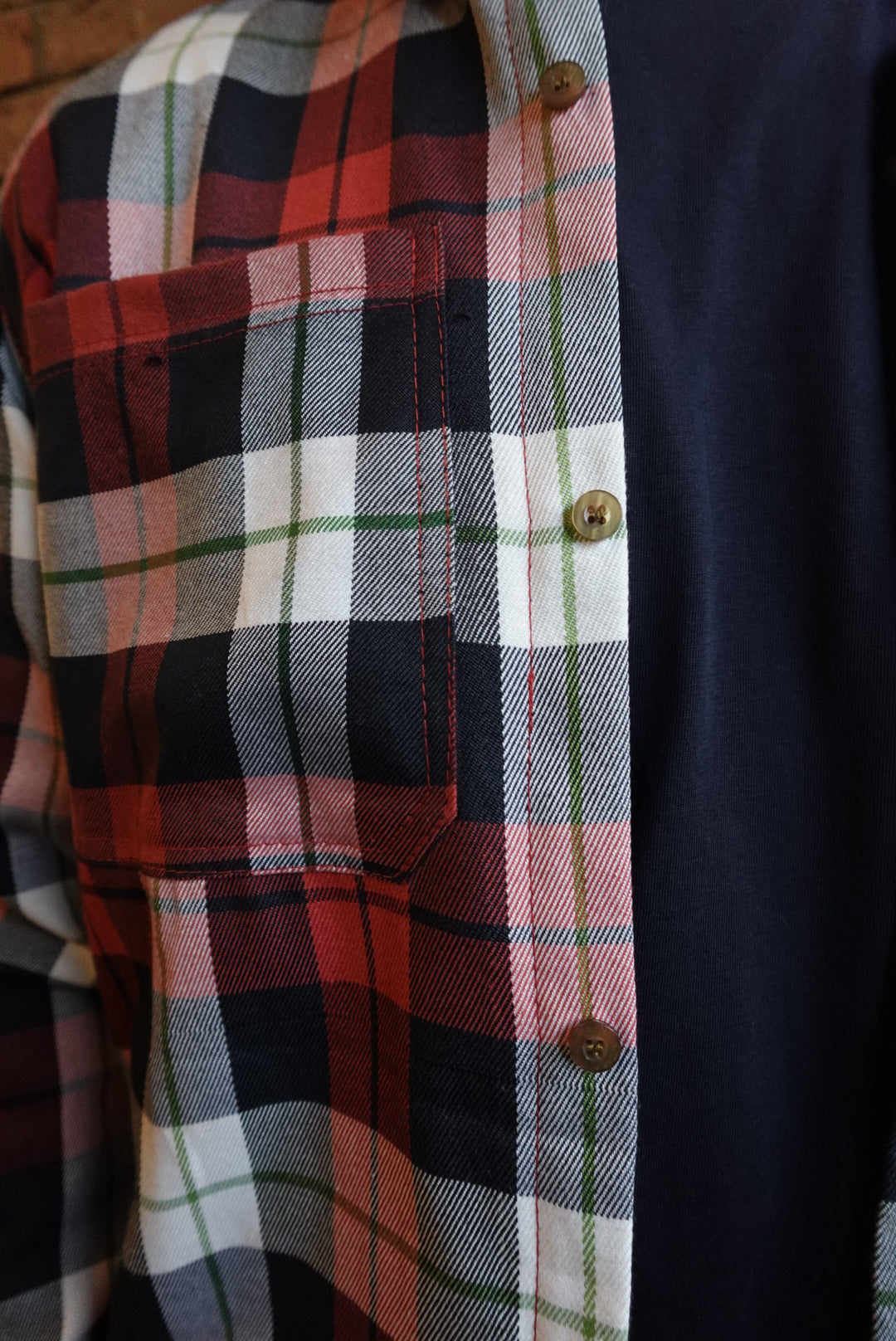 OXFORD PLAID BUTTON DOWN FLANNEL