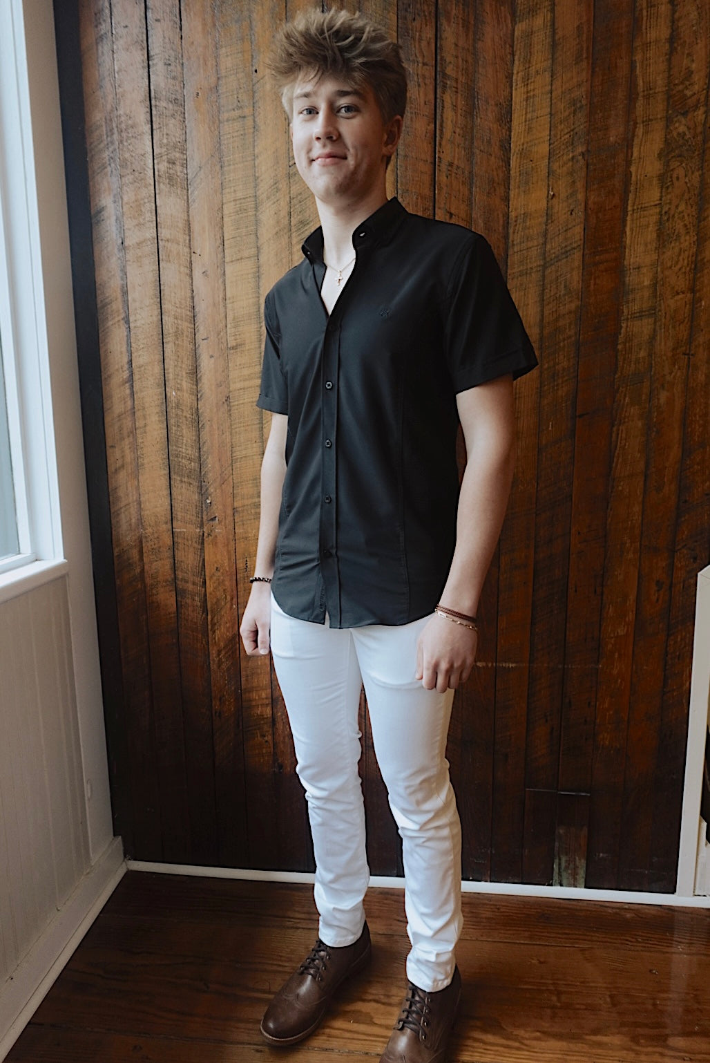 SIMON WHITE ULTRA SOFT DENIM SLIM FIT JEANS