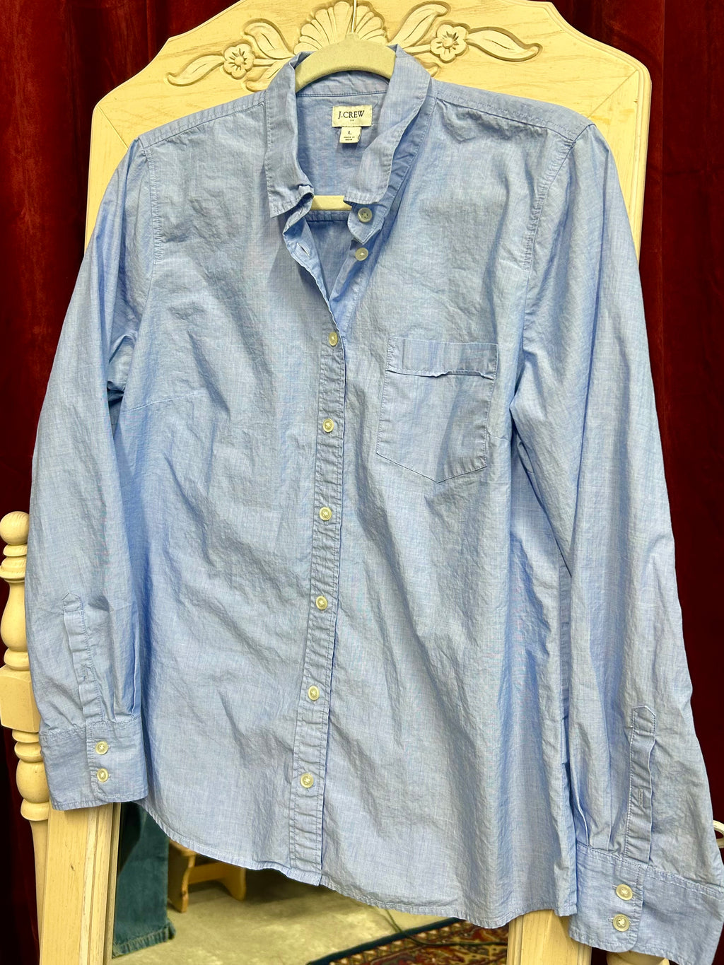 J CREW: BLUE BUTTON DOWN