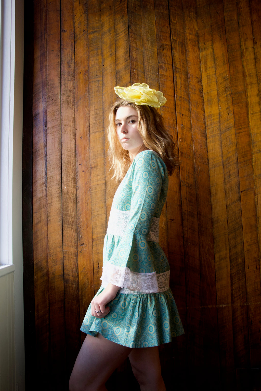 Angelique Fit-And-Flare Strapless Denim Mini Dress