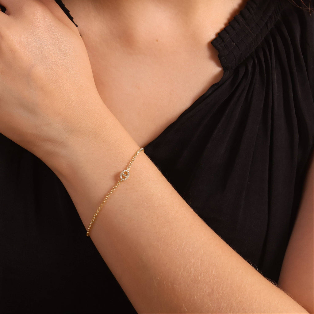 CZ mariner bracelet, gold chain bracelet, women’s gold bracelet, adjustable gold bracelet, everyday gold bracelet, minimalist gold bracelet