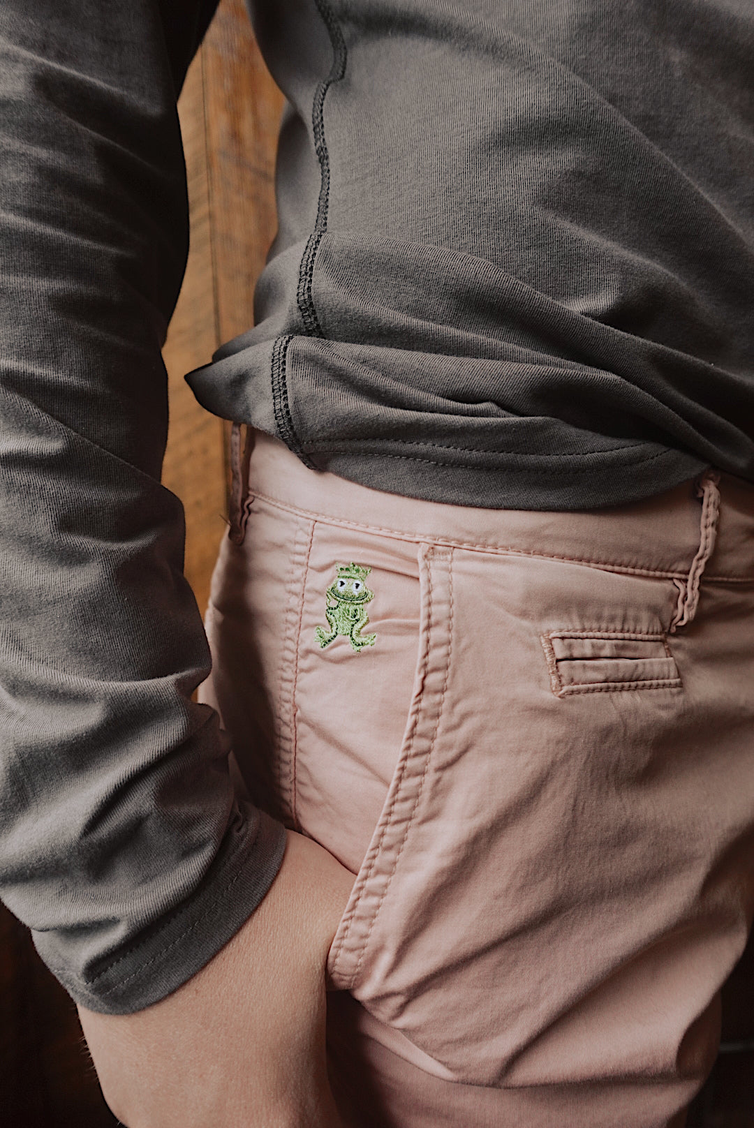 PALE PINK SOFT BREATHABLE COTTON CHINO SHORTS