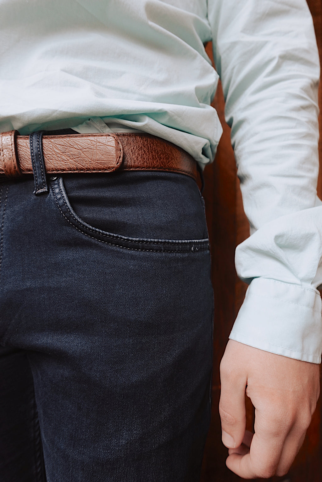 SIMON DARK NAVY WASH ULTRA SOFT DENIM SLIM FIT JEANS