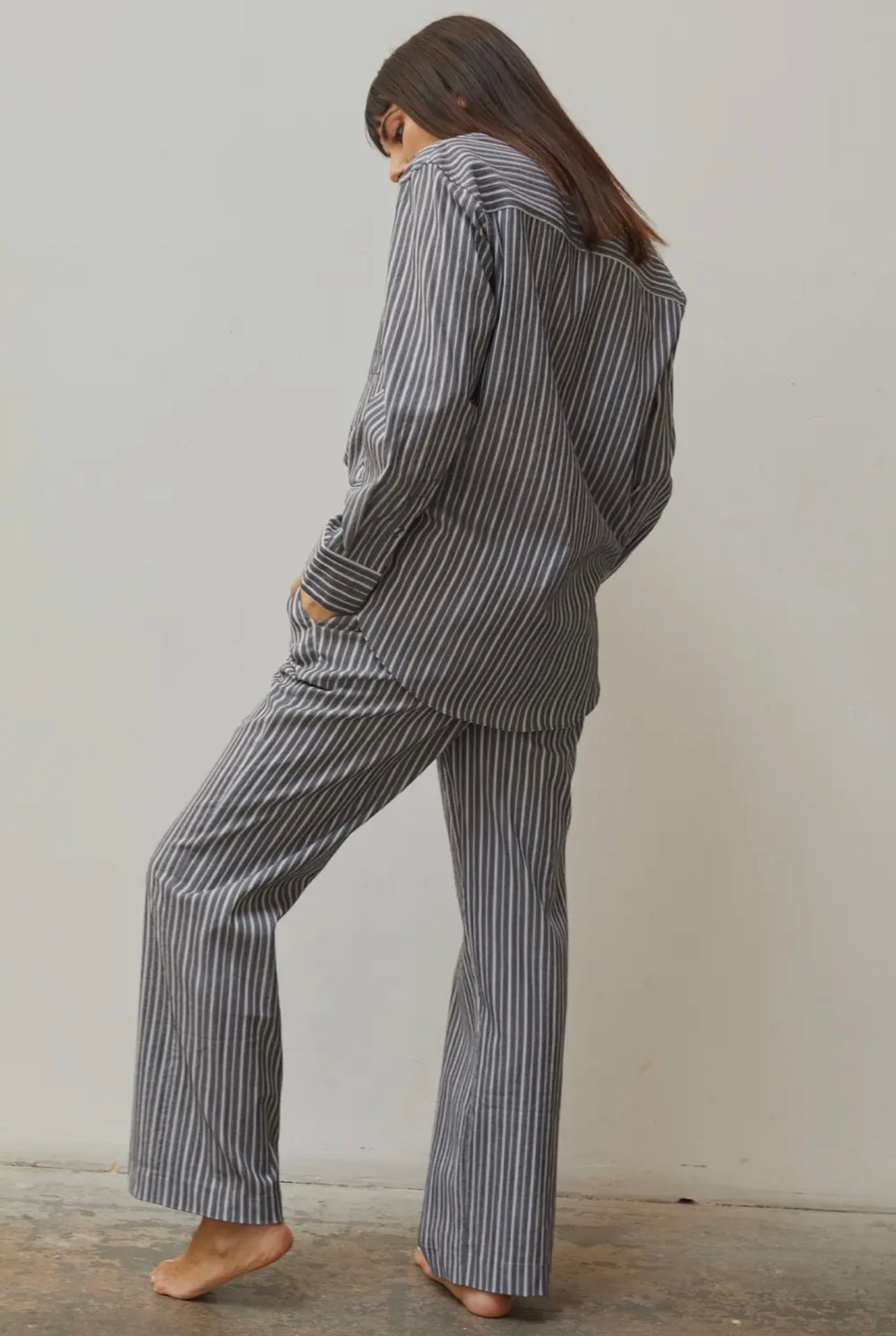 STERLING STRIPED STRAIGHT LEG CASUAL PANTS