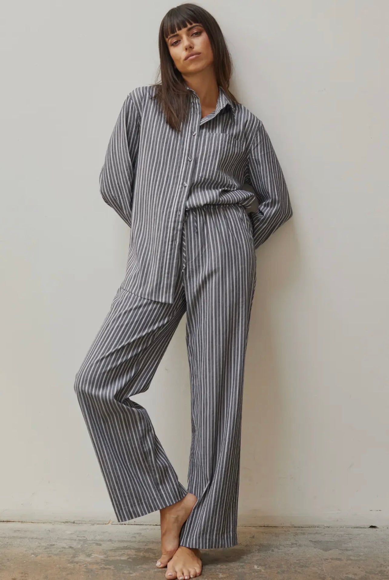 STERLING STRIPED STRAIGHT LEG CASUAL PANTS