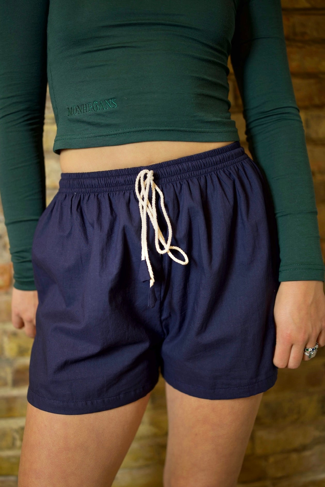 Mid Rise UltraSoft Denim Easy Boxer Shorts