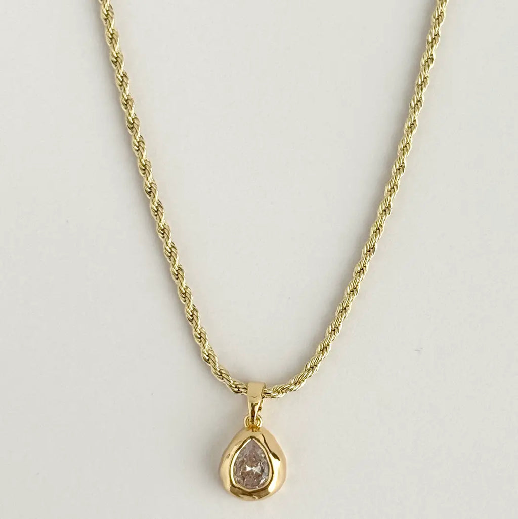 abstract gold necklace, bezel set necklace, bezel necklace, modern gold necklace, organic jewelry, sculptural necklace, minimalist necklace