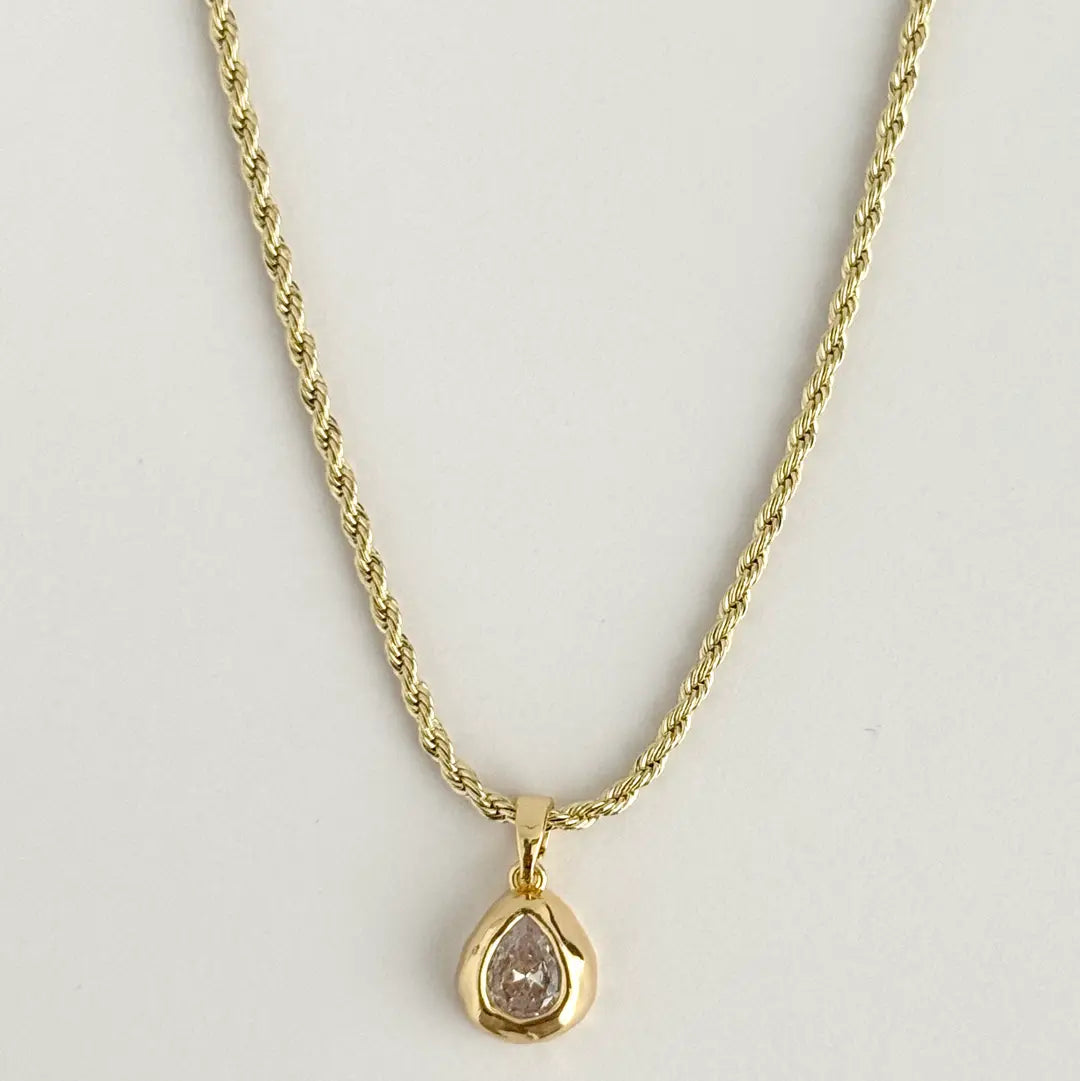 abstract gold necklace, bezel set necklace, bezel necklace, modern gold necklace, organic jewelry, sculptural necklace, minimalist necklace