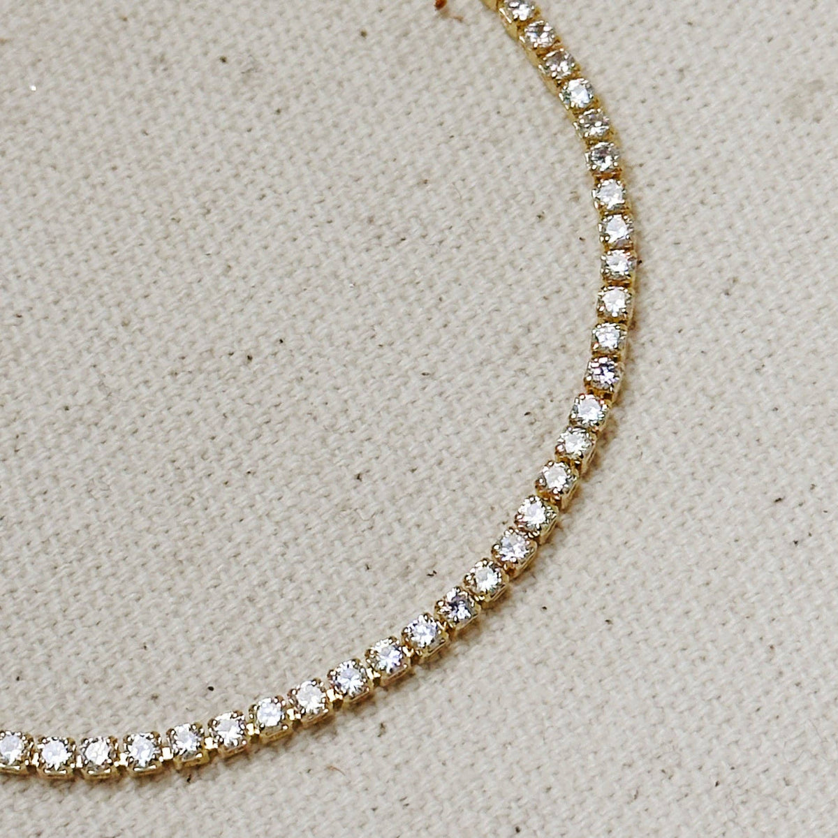 adjustable tennis bracelet, stacking bracelet, layering bracelet, diamond look bracelet, sparkle bracelet, classic tennis bracelet, yellow gold bracelet