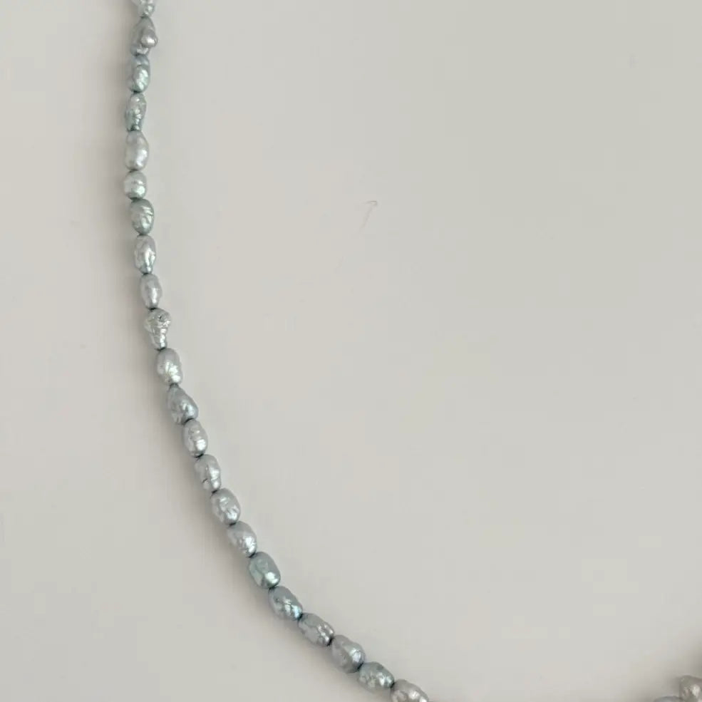 beach jewelry, seaside style, mermaid aesthetic, soft blue jewelry, summer necklace, spring jewelry, everyday necklace
