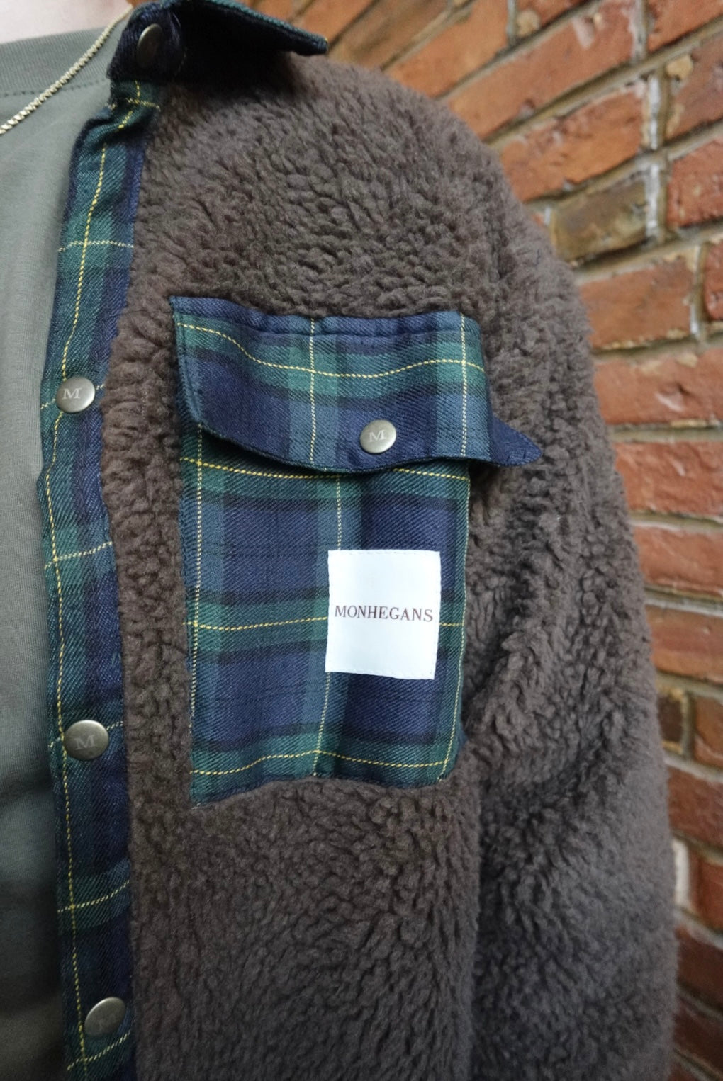 dark brown sherpa jacket