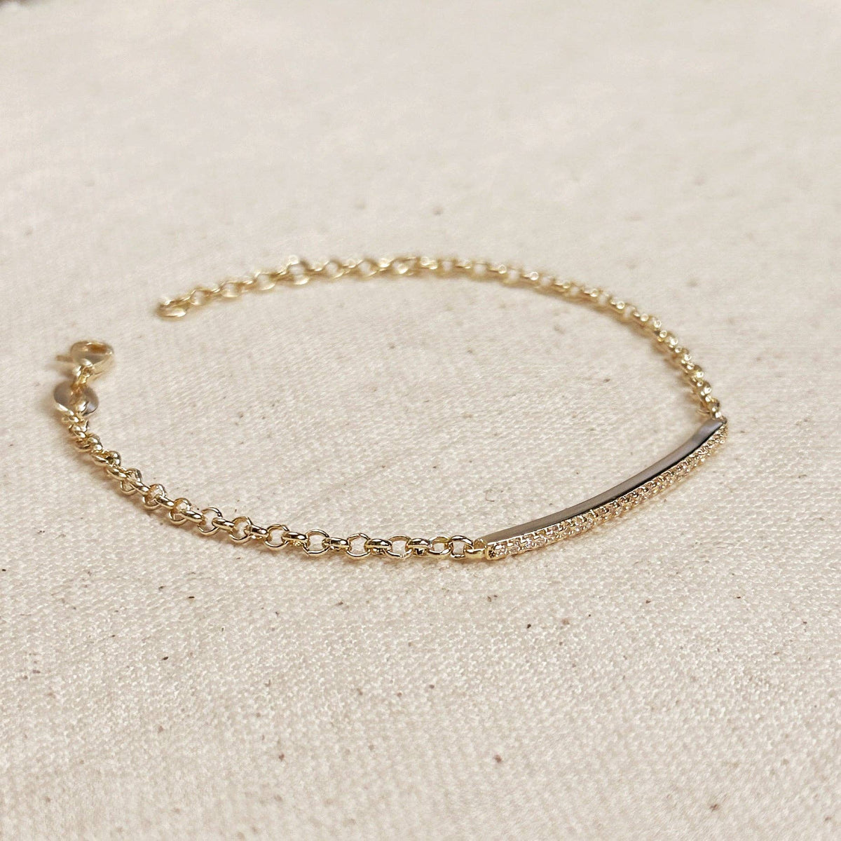 delicate gold bracelet, minimalist gold bracelet, thin gold bracelet, everyday gold bracelet, adjustable gold bracelet