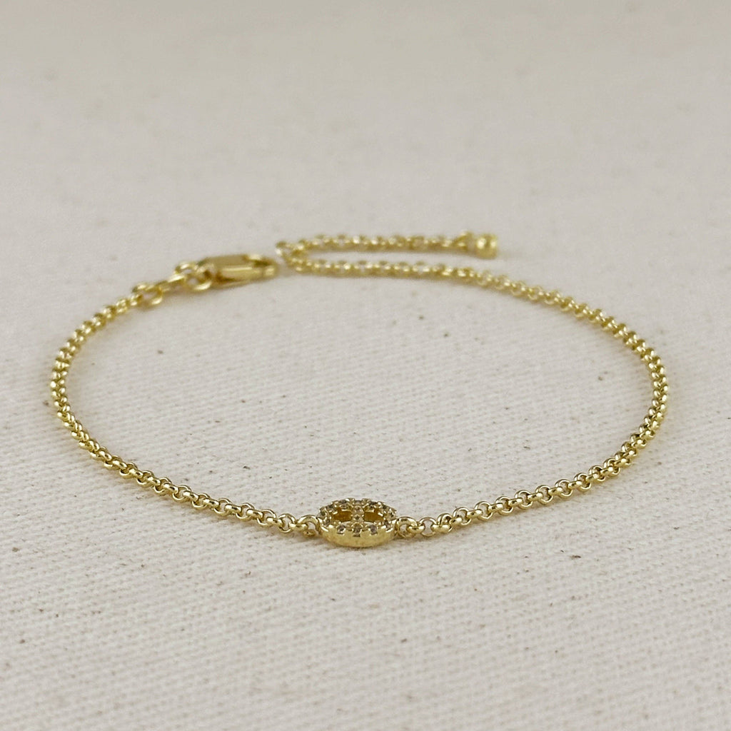 delicate gold bracelet, small link bracelet, gold stacking bracelet, layering gold bracelet, non tarnish gold bracelet, water resistant gold bracelet, a
