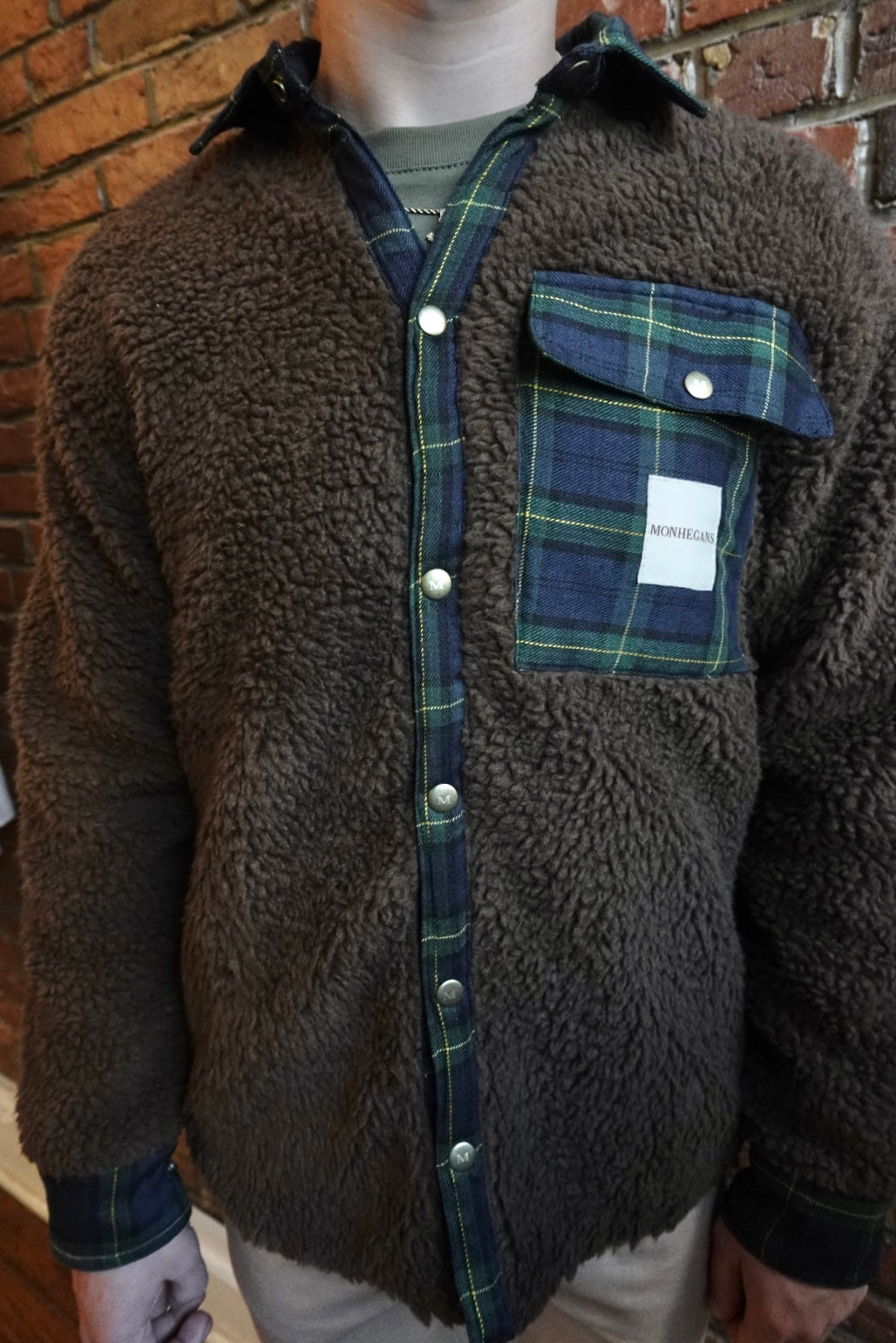 flannel sherpa jacket mens