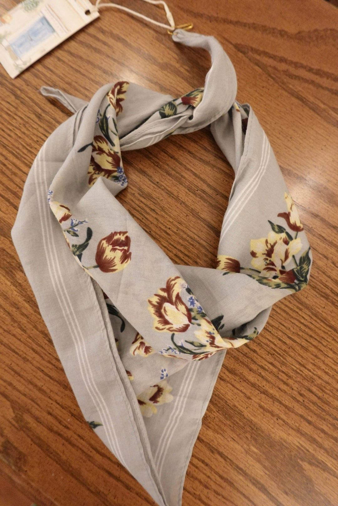 ORCHID FLOWER BANDANA/ SCARF