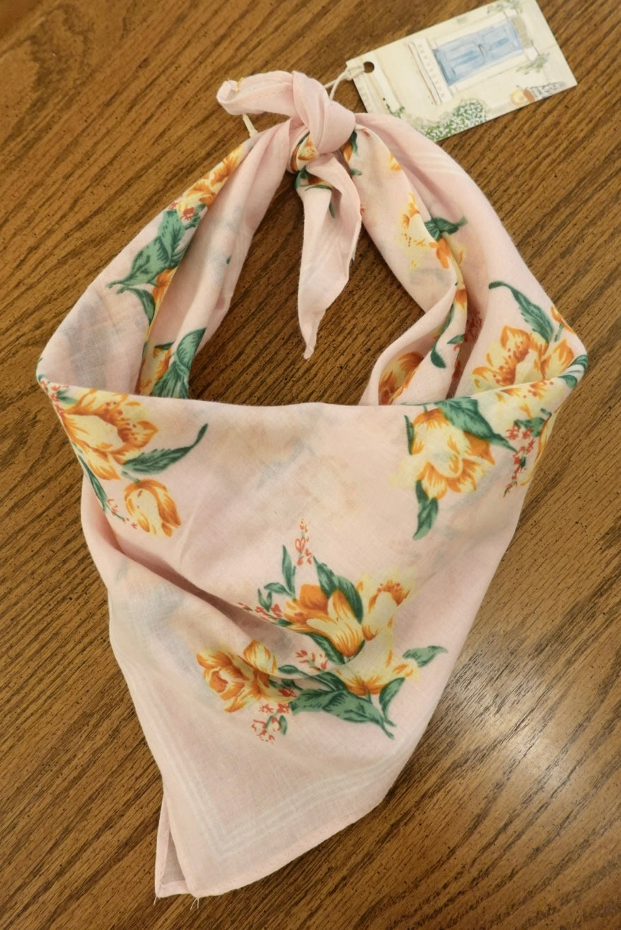 ORCHID FLOWER BANDANA/ SCARF