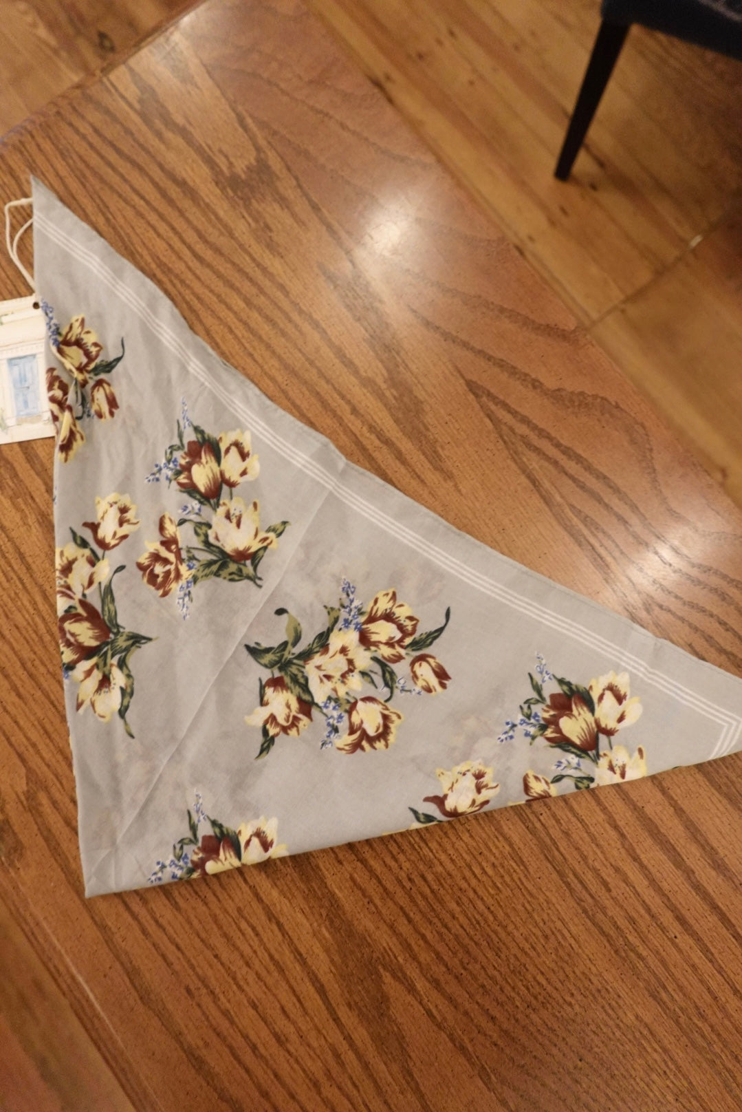 ORCHID FLOWER BANDANA/ SCARF