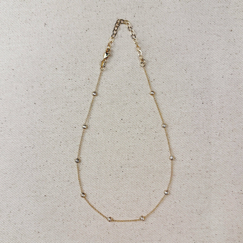 gold bezel necklace, bezel CZ necklace, 18k gold filled necklace, gold filled necklace, cubic zirconia necklace, solitaire CZ necklace, diamond look necklace, dainty gold necklace, delicate gold necklace, minimalist gold necklace, simple gold necklace, everyday gold necklace, layering necklace, gold pendant necklace, bezel set pendant, rolo chain necklace, thin gold chain, 1mm chain necklace, adjustable gold necklace, short gold necklace, gold choker necklace, non tarnish necklace, water resistant necklace,