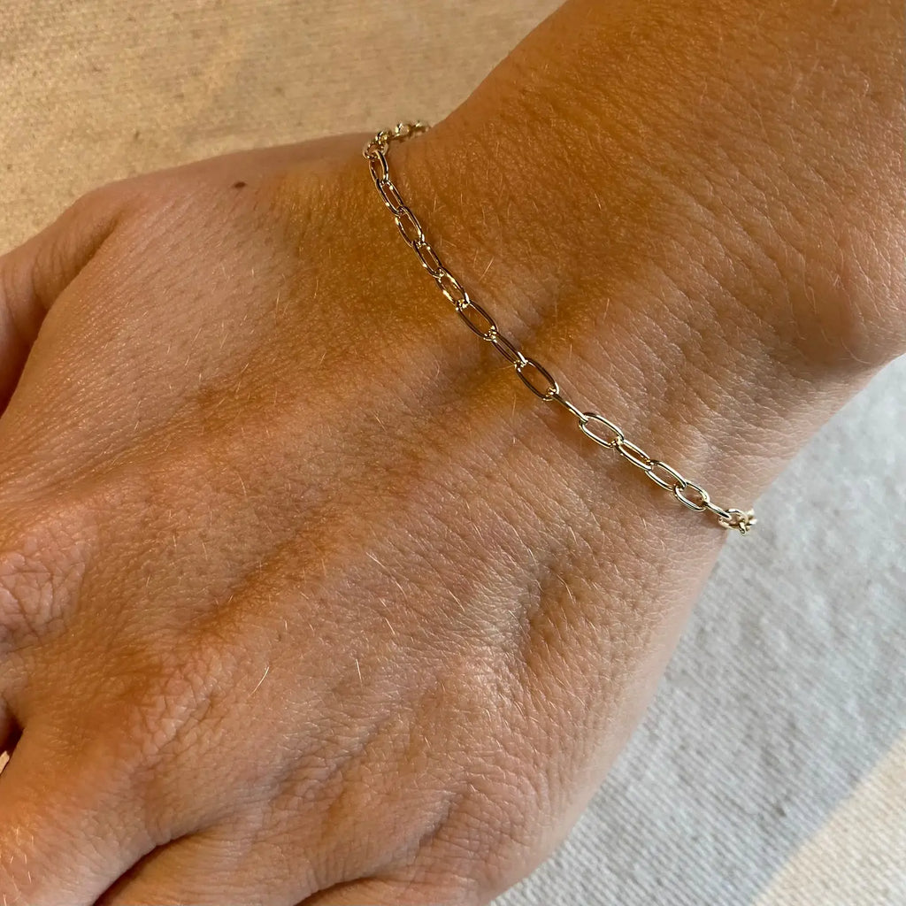 gold chain bracelet, chunky chain bracelet, everyday bracelet, layering bracelet, stacking bracelet, classic jewelry