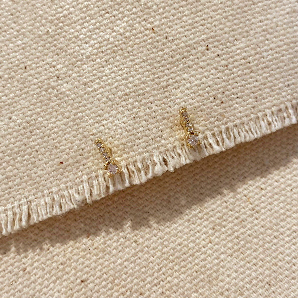 gold stud earrings, gold bar earrings, CZ stud earrings, bar stud earrings, gold filled earrings, 18k gold filled earrings, cubic zirconia earrings, dainty gold earrings, small gold studs, minimalist earrings, everyday earrings, simple gold earrings, tiny stud earrings, micro CZ earrings, diamond look earrings, delicate gold earrings, stacking earrings, ear stack, second piercing earrings, gold earrings, non tarnish earrings, water resistant earrings, hypoallergenic earrings, affordable gold earrings, gold 
