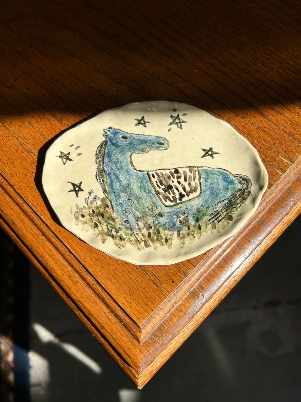 handmade art ceramic tray