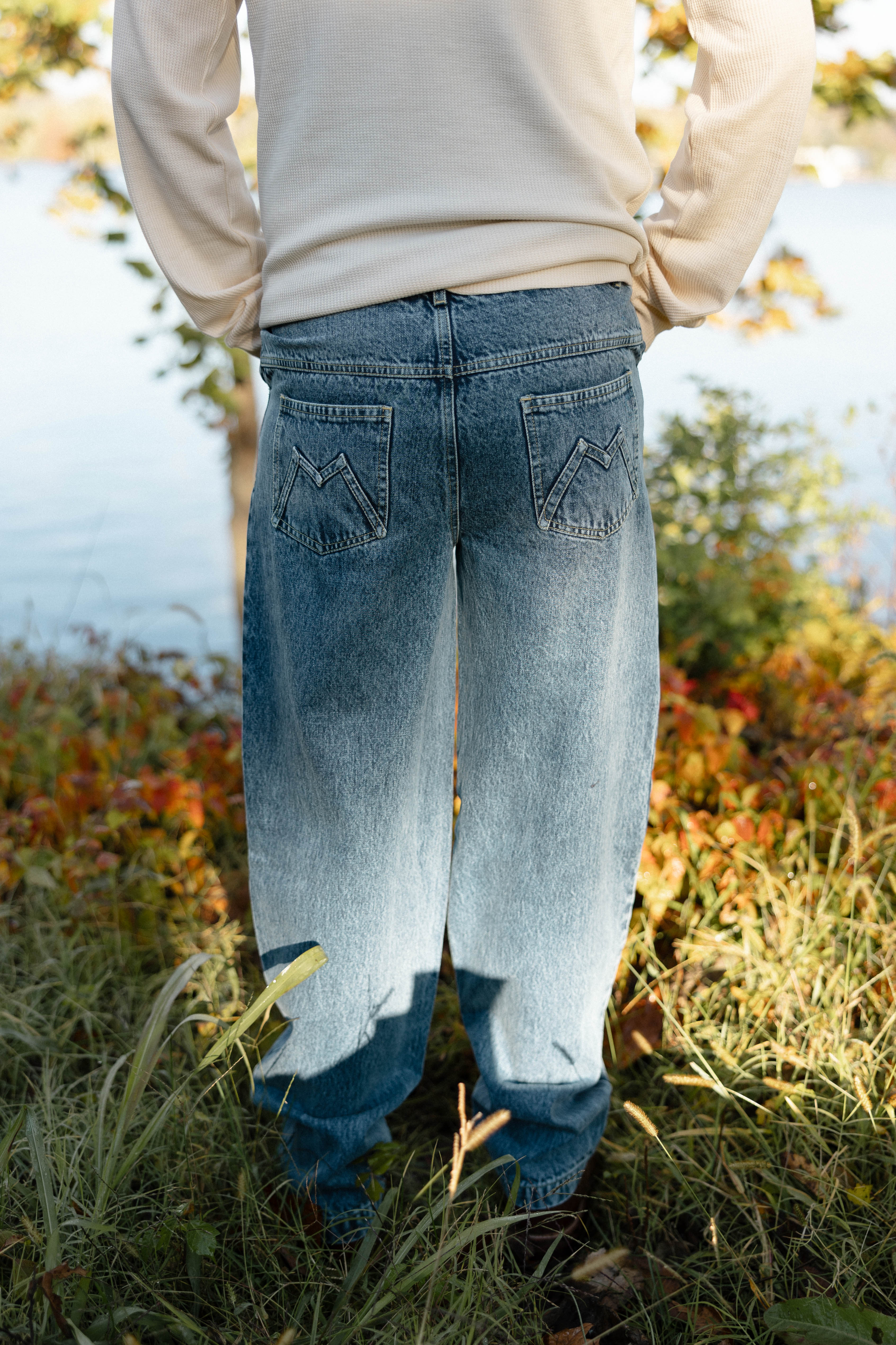 men's wide leg jeans