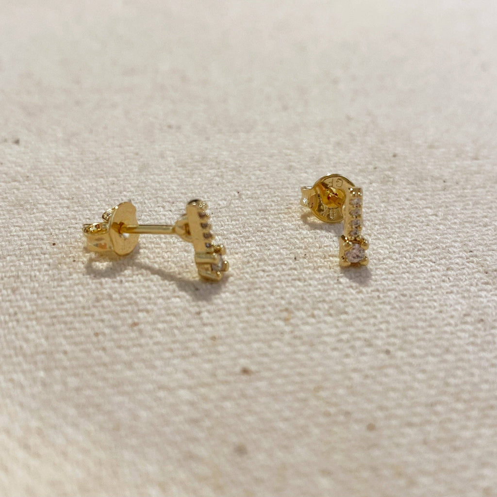 minimalist earrings, everyday earrings, simple gold earrings, tiny stud earrings, micro CZ earrings, diamond look earrings,