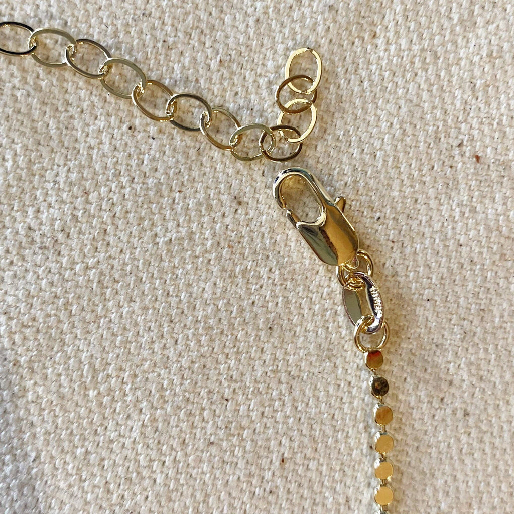 minimalist gold necklace, layering necklace, adjustable gold necklace, gold choker necklace, long gold necklace, beaded gold chain,