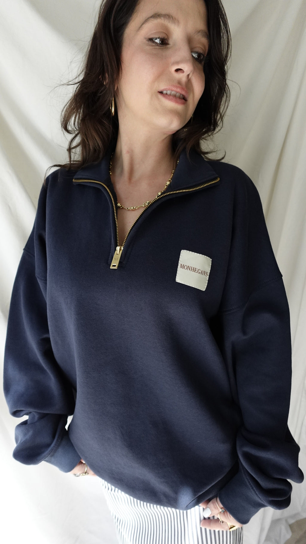 navy quarter zip