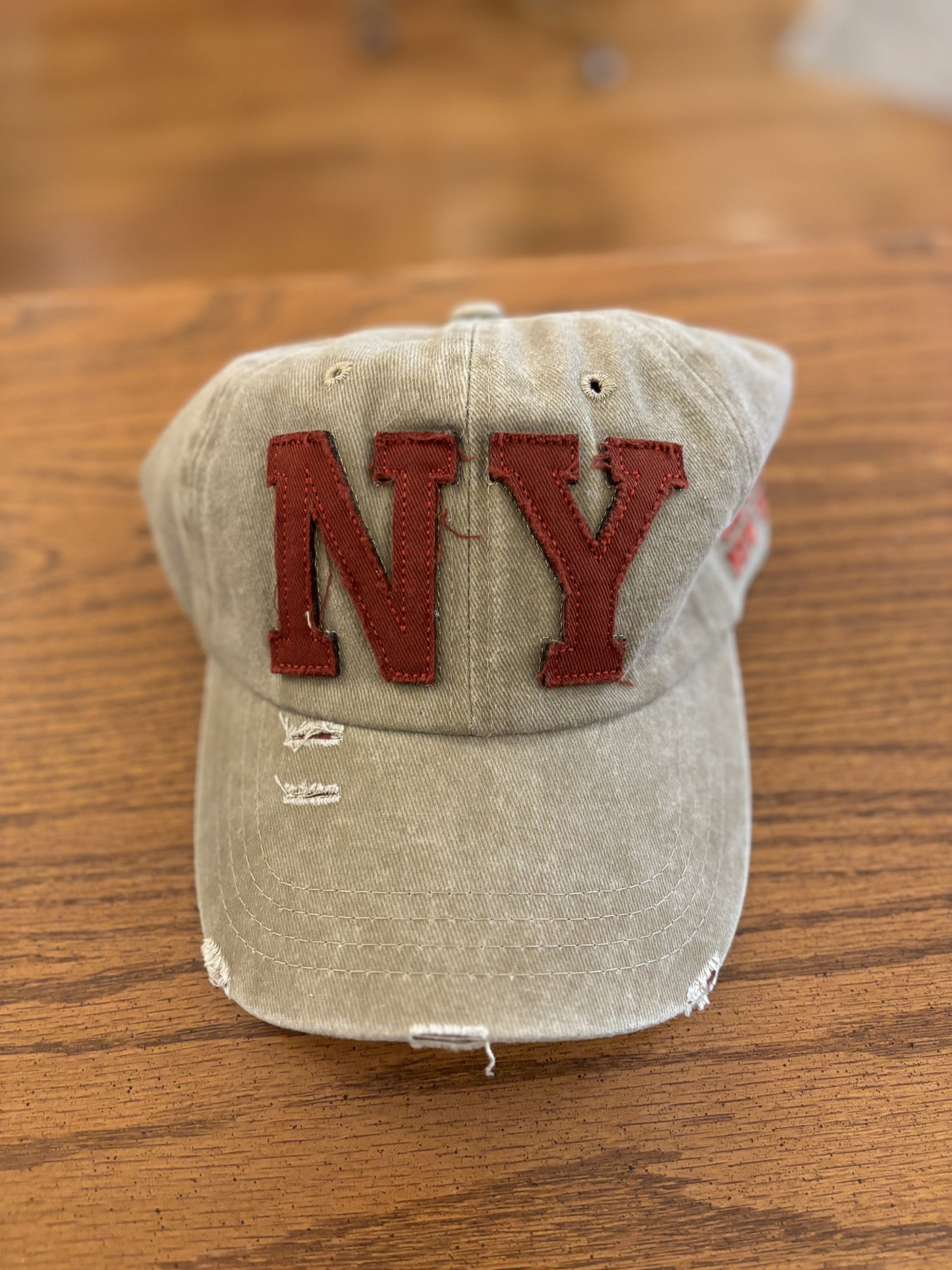 VINTAGE EMBROIDERED AIR FORCE PATCH LETTER NEW YORK UNISEX BASEBALL HAT