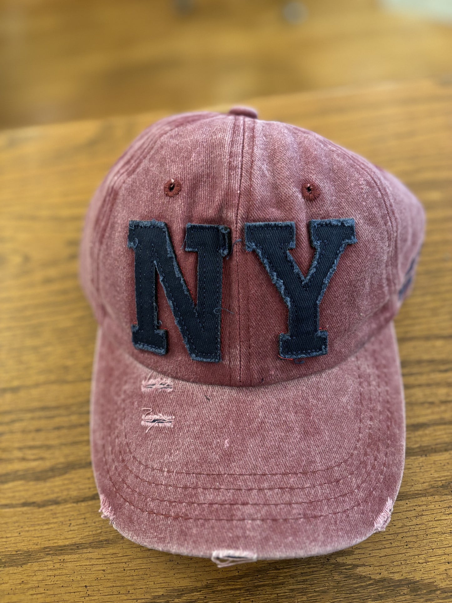 VINTAGE EMBROIDERED AIR FORCE PATCH LETTER NEW YORK UNISEX BASEBALL HAT