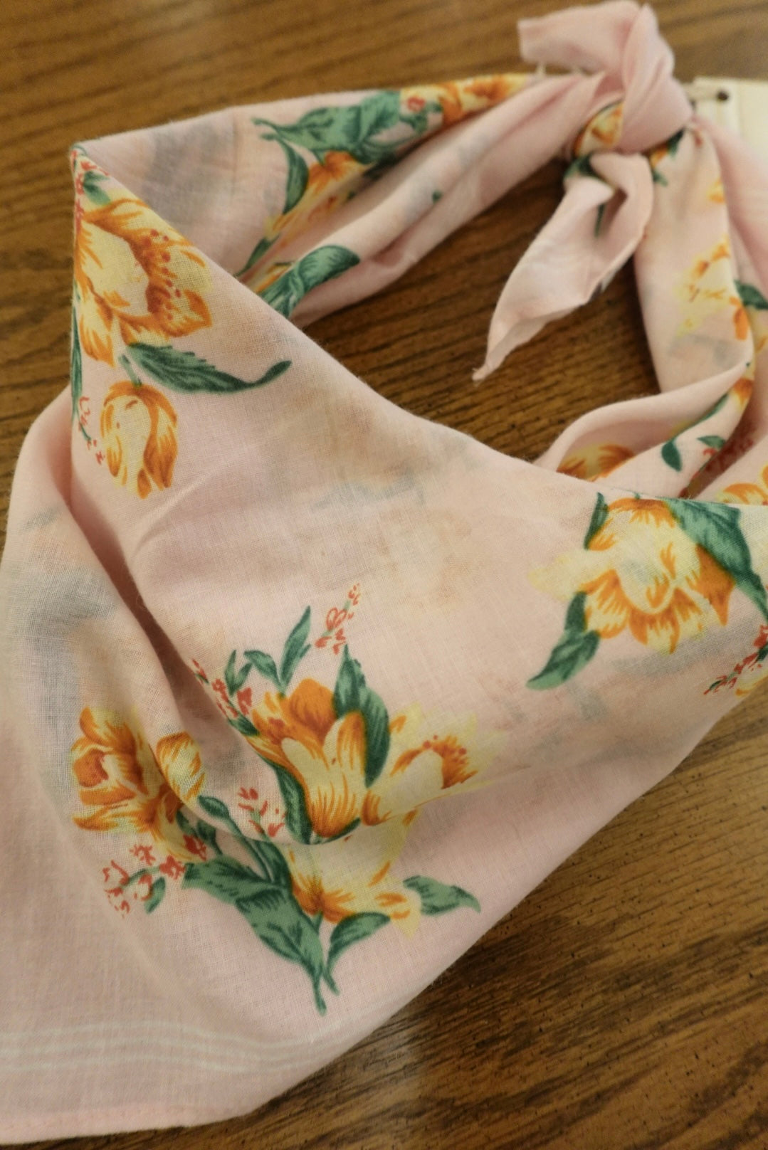 ORCHID FLOWER BANDANA/ SCARF