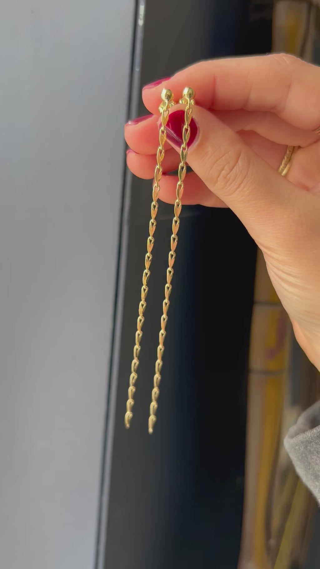 date night gold earrings