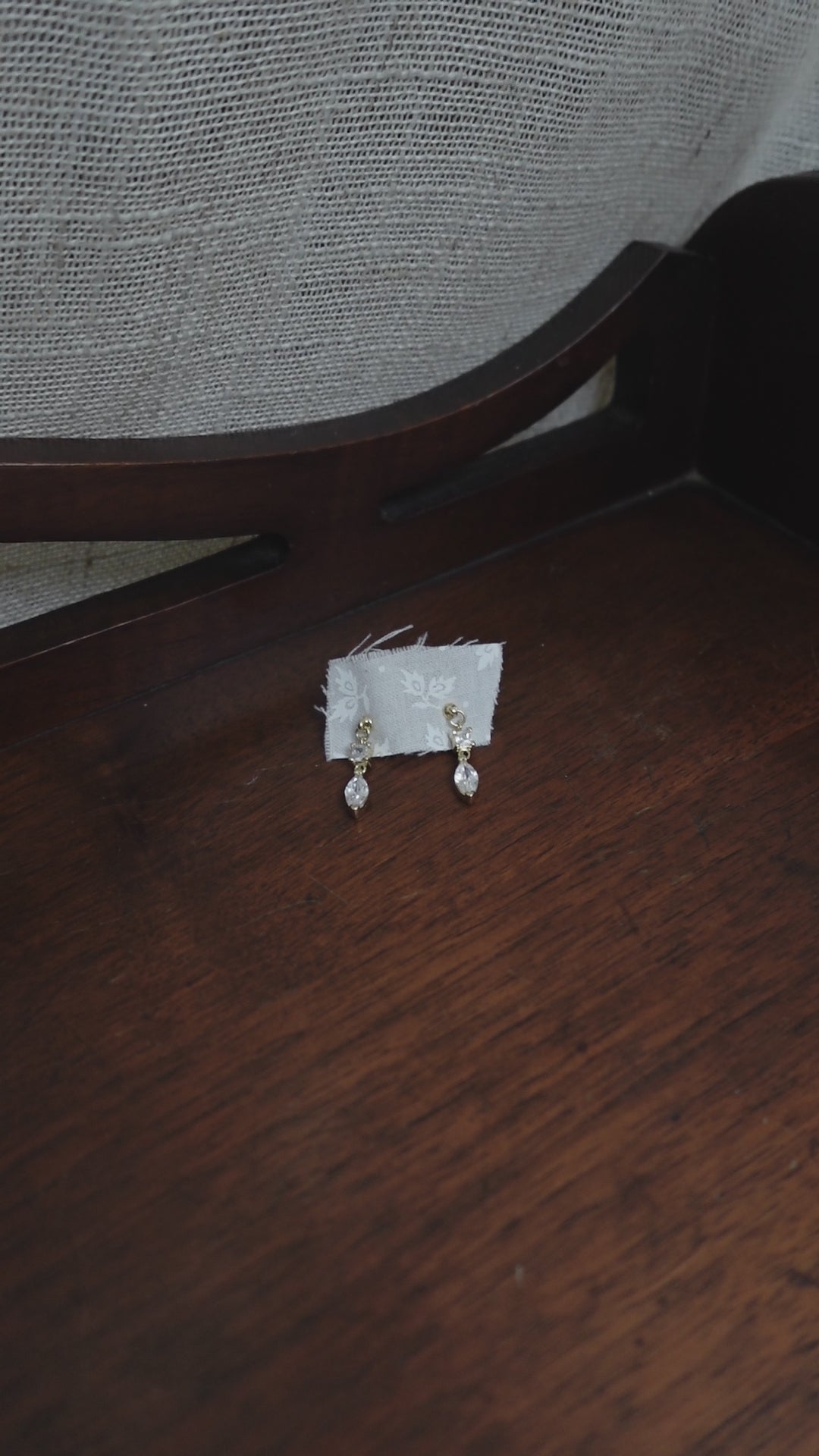 non tarnish gold filled diamond earrings