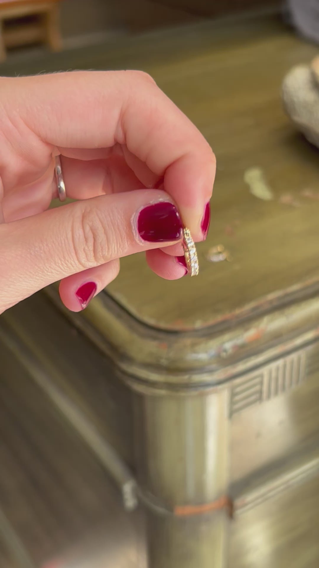 gold filled diamond hoops