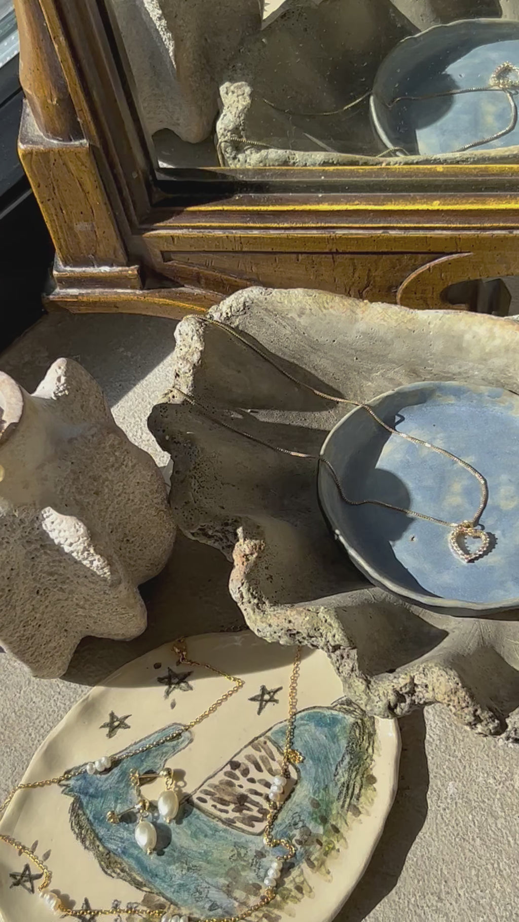 stacked non tarnish gold jewelry